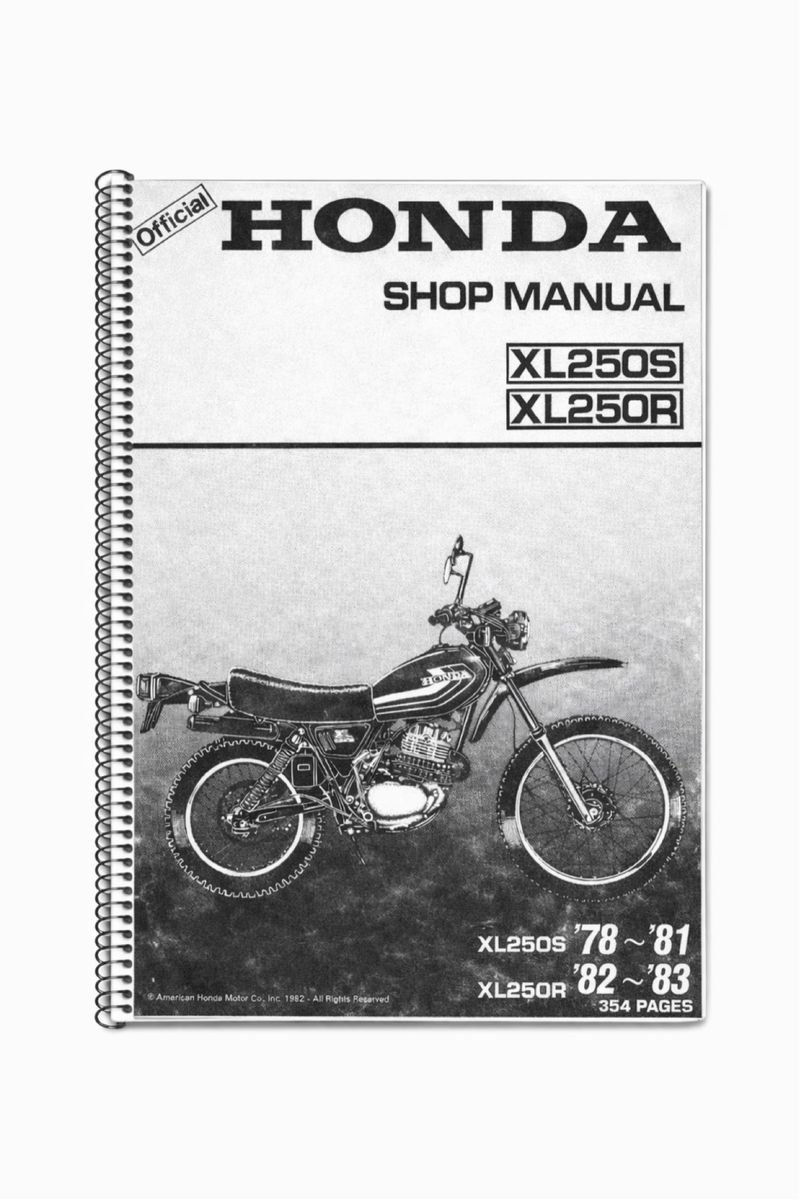 Manual de Taller Honda XL250S XL250R 78-83
