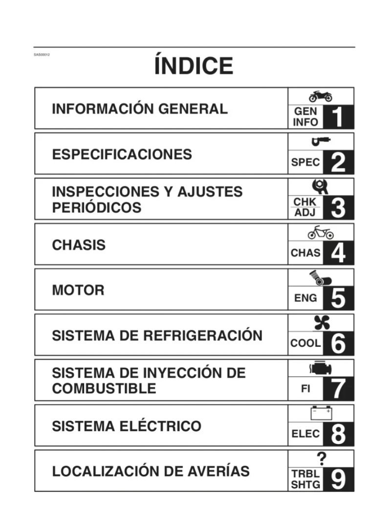 Manual de Taller Yamaha YZF-R1(S) 2004 - Imagen 2