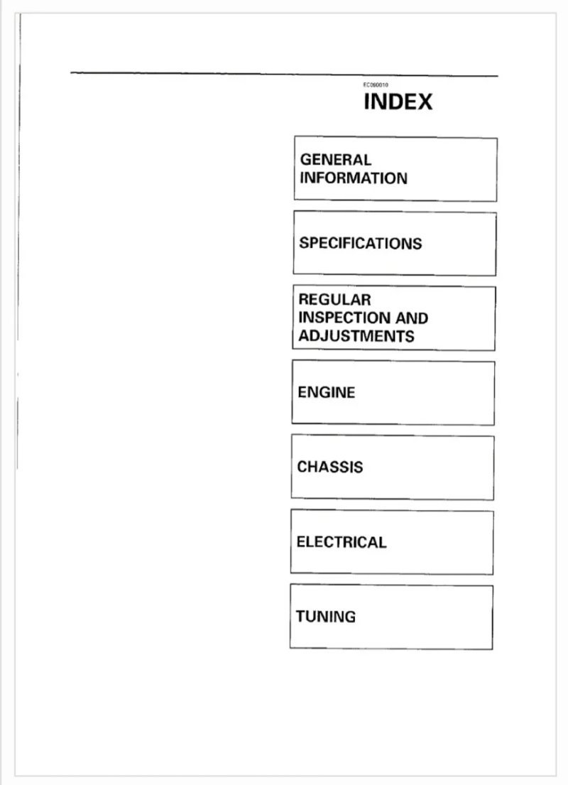 Manual de Taller Yamaha YZ250(M)/LC 1999 - Imagen 2