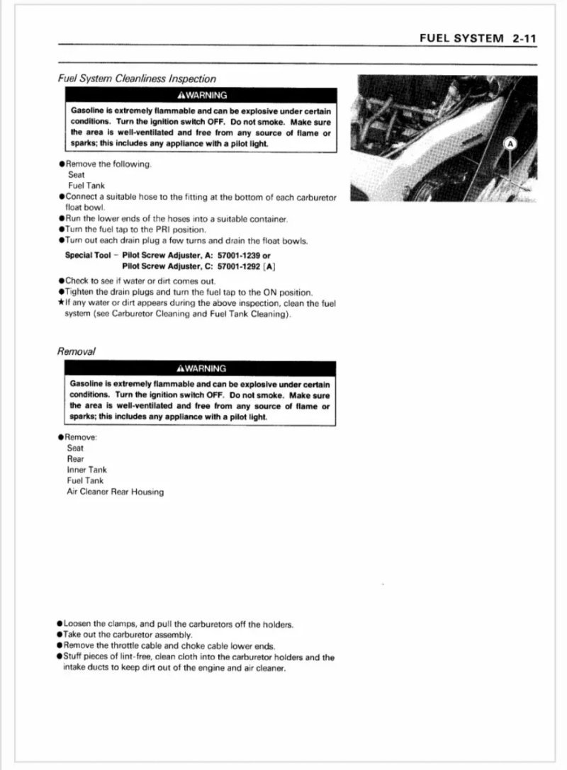 Manual de Taller Kawasaki Ninja ZX-11 ZZ-R1100 1993-1995 - Imagen 3