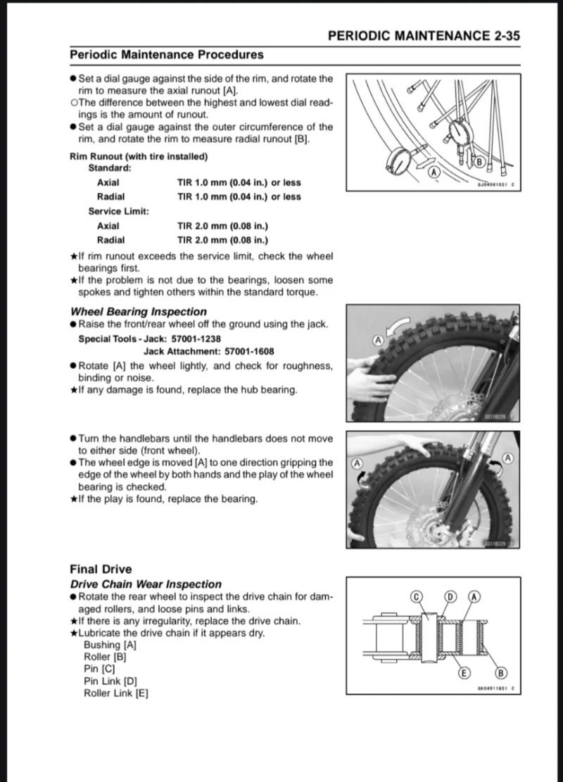Manual de Taller Kawasaki KX250F 2013 - Imagen 3