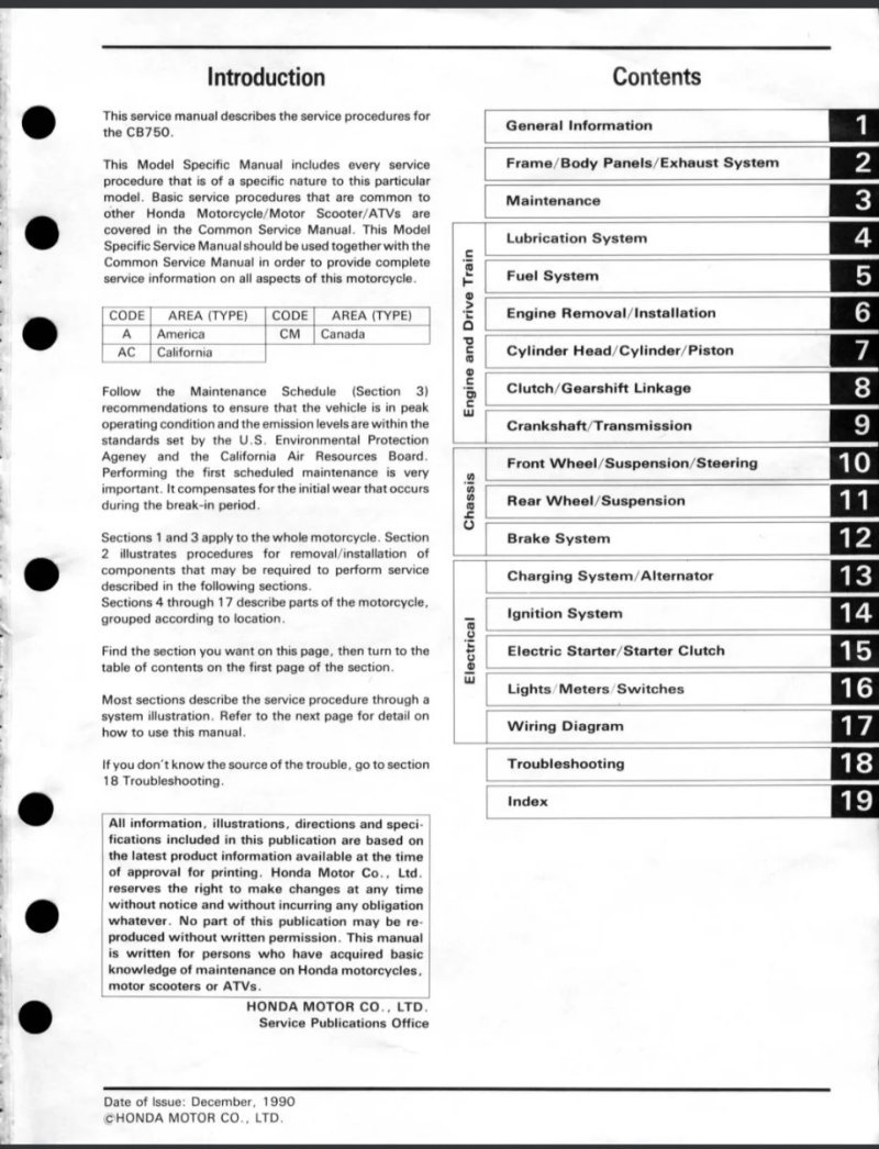 Manual de Taller Honda CB750 Nighthawk 1991-1993, 1995-1999 - Imagen 2