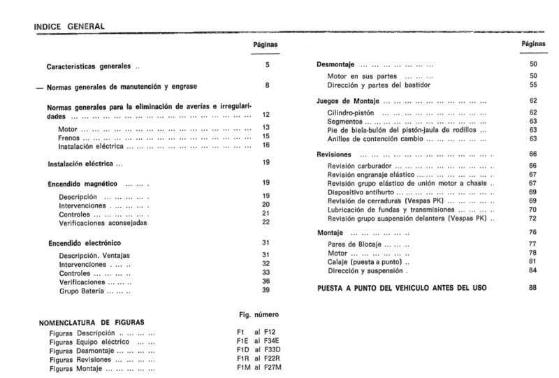 Manual de Taller VespaPK125 PK75 Primavera Elestar - Imagen 2