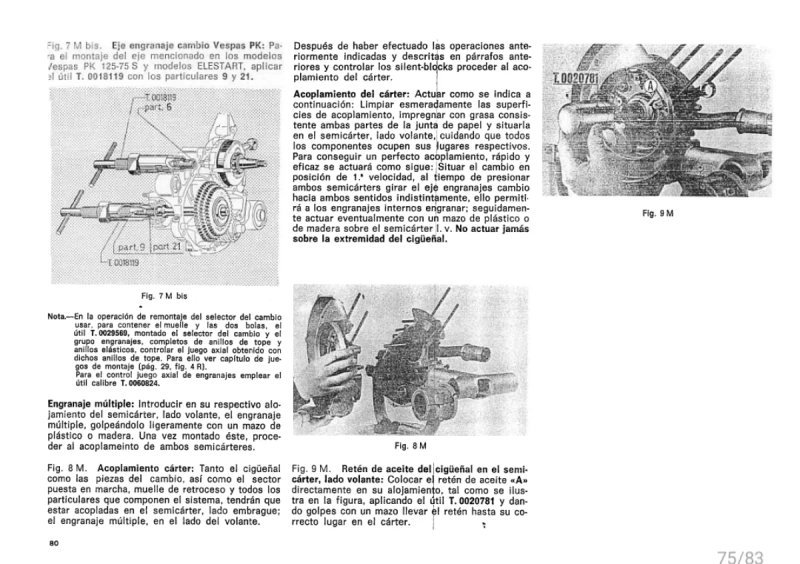 Manual de Taller VespaPK125 PK75 Primavera Elestar - Imagen 4