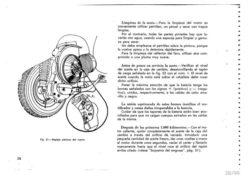 Manual de Taller Vespa S 125L-125N-150S 1965 1975 - Imagen 3