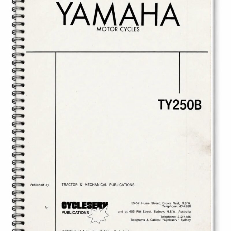 Manual de Taller Yamaha TY250B
