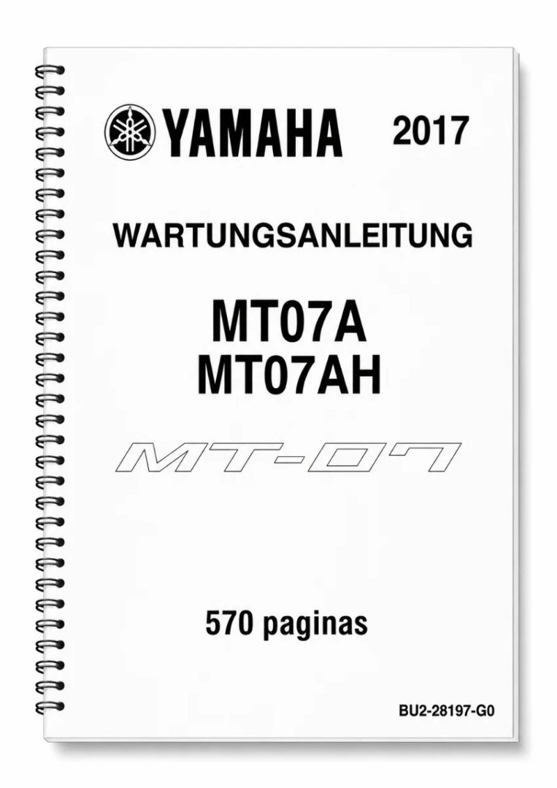 Manual de Taller Yamaha MT07A MT07AH 2017