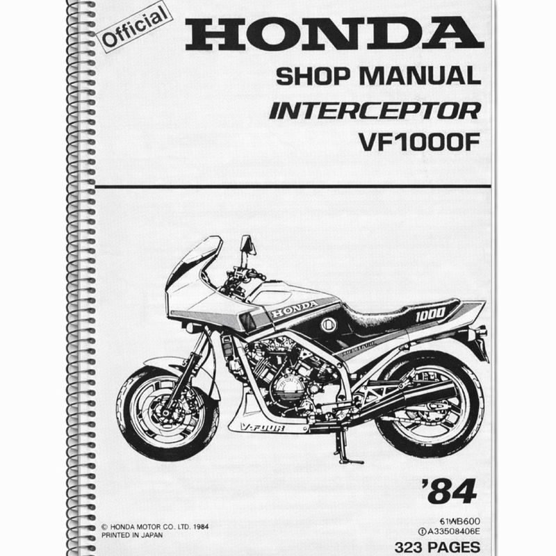 Manual Taller Honda Interceptor VF1000F 1984