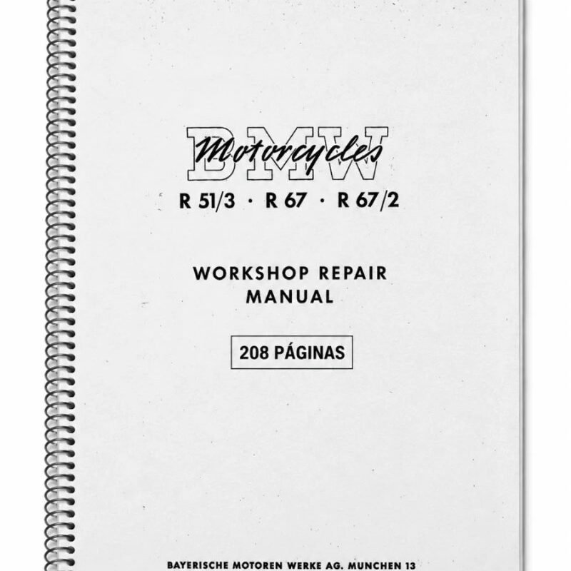 Manual de Taller BMW R51/3, R67 y R67/2 1953