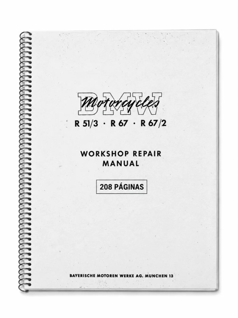 Manual de Taller BMW R51/3, R67 y R67/2 1953