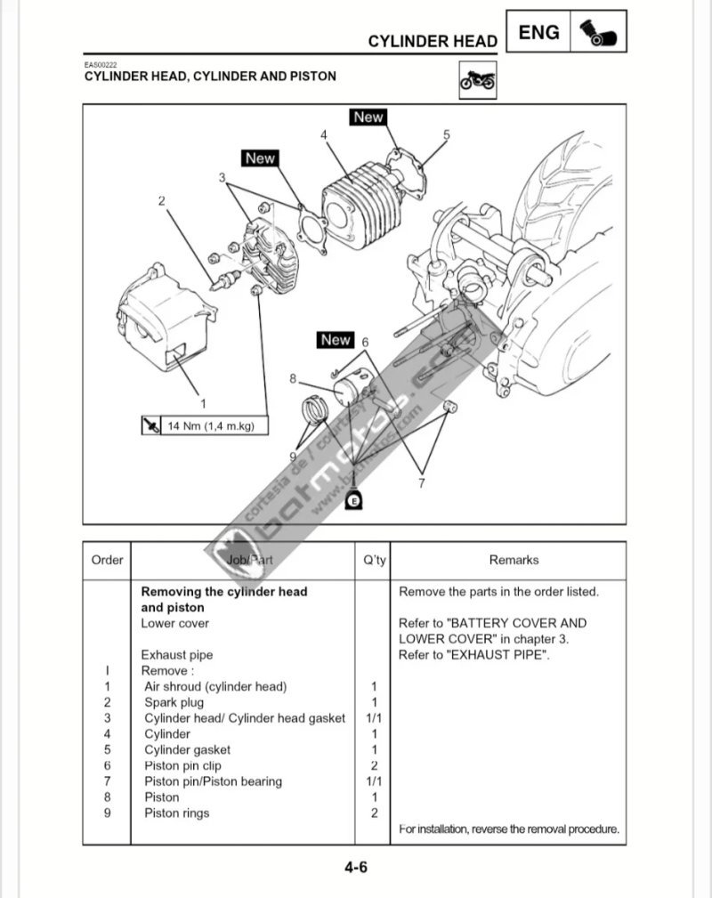 Manual de Taller Yamaha Aerox MBK YQ100 2000 - Imagen 3