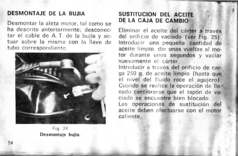 Manual de Taller Vespa PX 150 E / PX 200 E 1985 - Imagen 3