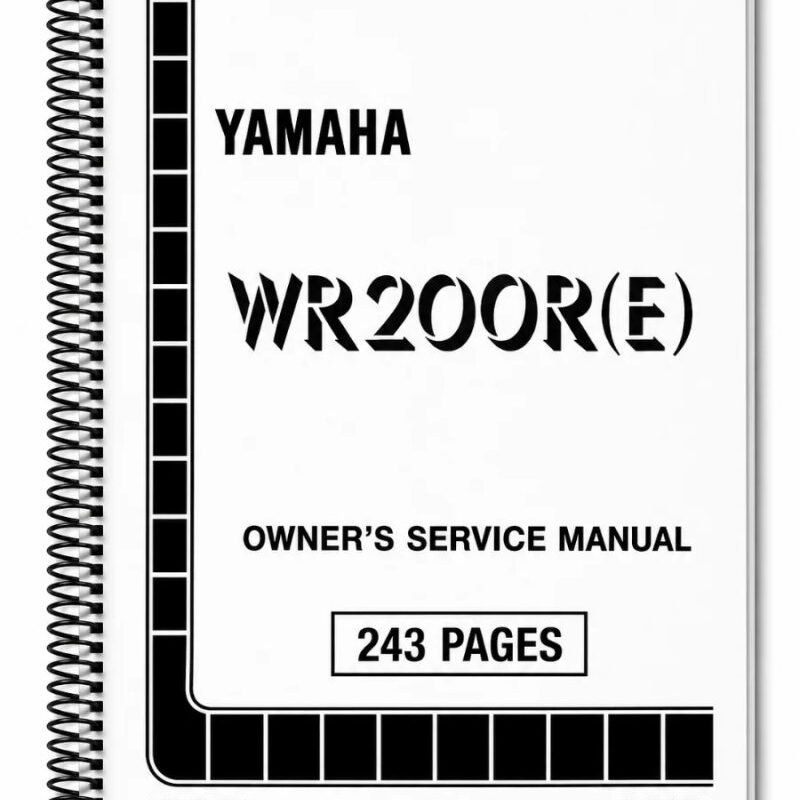 Manual Taller Yamaha WR200R(E) 1993
