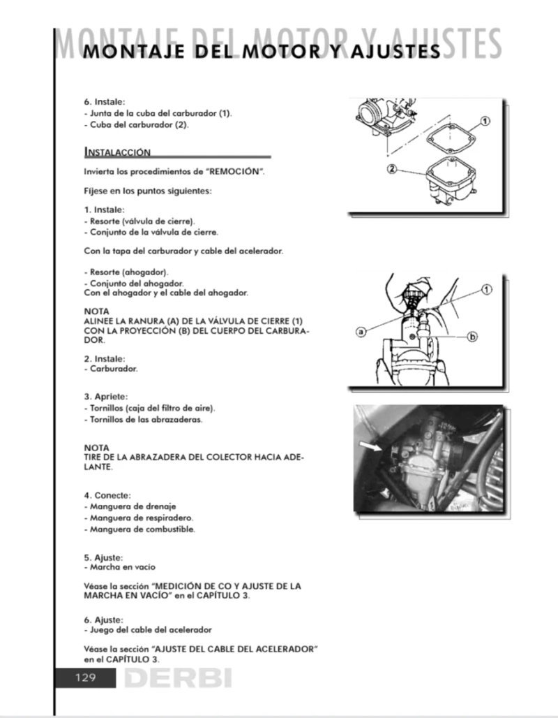 Manual de Taller Derbi Senda 125 SM 2005 - Imagen 3