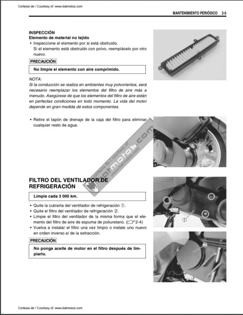 Manual de Taller Suzuki UH125 2006 - Imagen 3