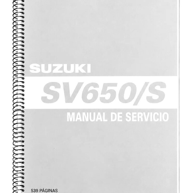 Manual de Taller Suzuki SV650/S 2004-2006