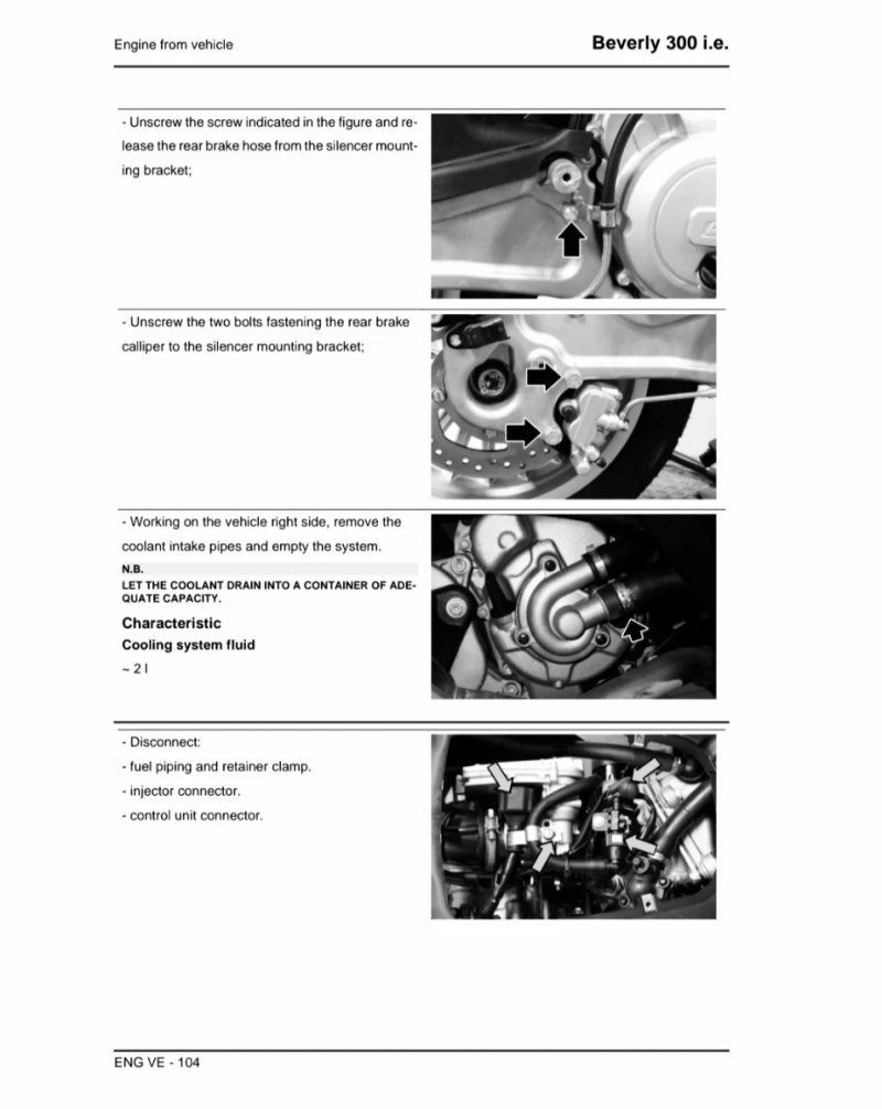 Manual de Taller Piaggio Beverly 300 i.e. 2011 - Imagen 3