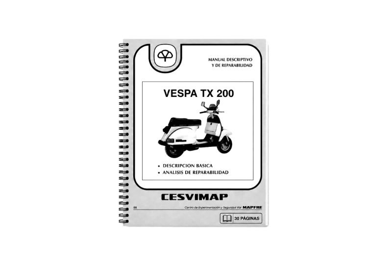 Manual de Taller Vespa TX VESPA TX200 1993