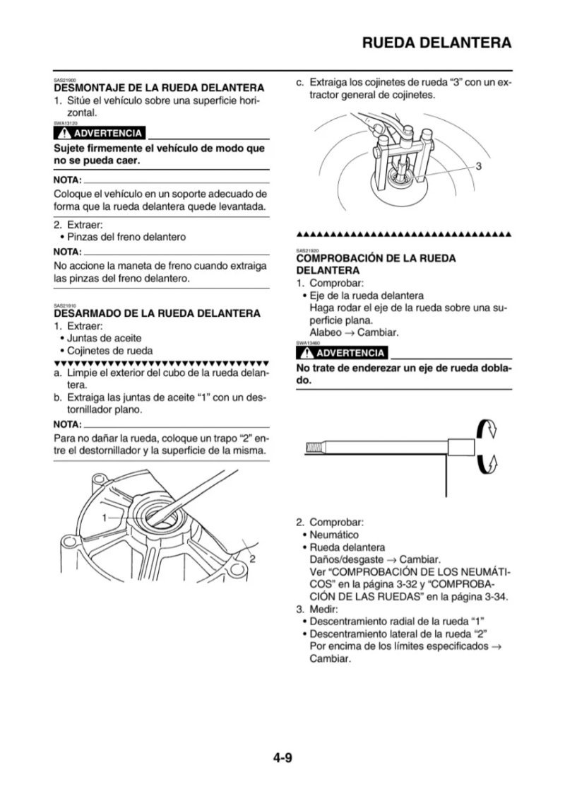 Manual de Taller Yamaha MT-01(T) 2005 (en español) - Imagen 3