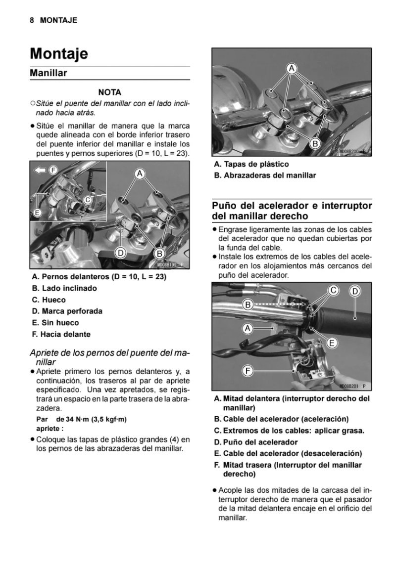 Manual de Taller Kawasaki VN 900 CLASSIC 2006 - Imagen 3