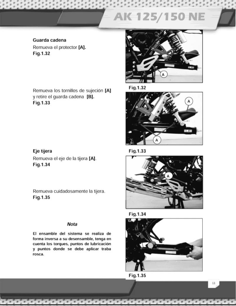 Manual de Taller AKT Motos New Evo 125/150 2012 - Imagen 3