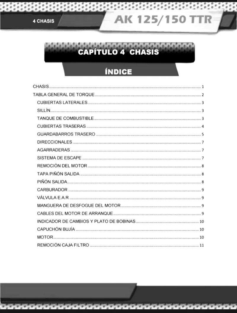 Manual de Taller AKT 125/150 TTR - Imagen 2
