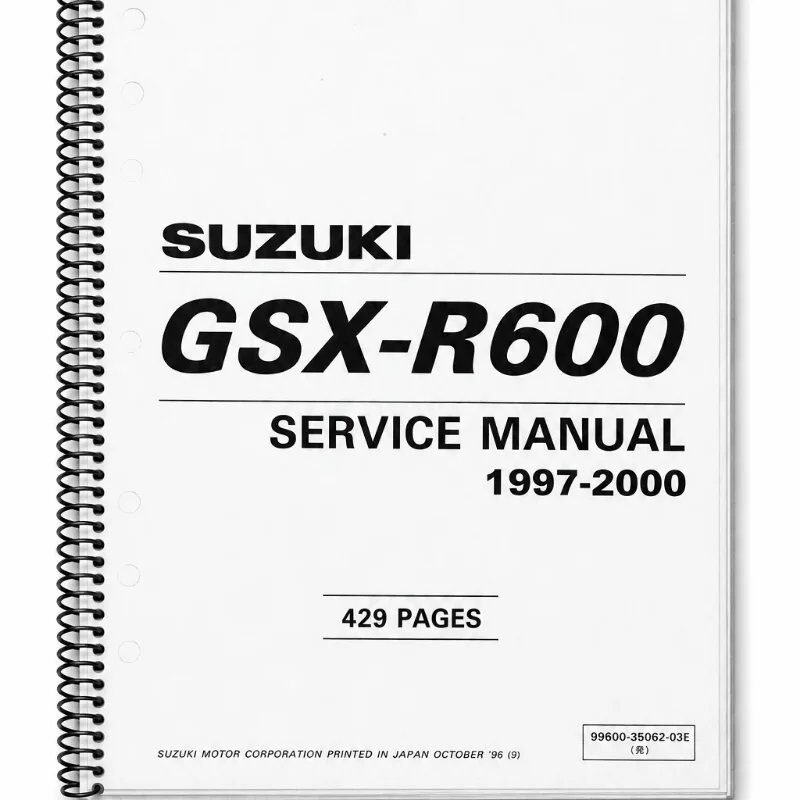 Manual de Taller suzuki GSX-R600 1997-2000