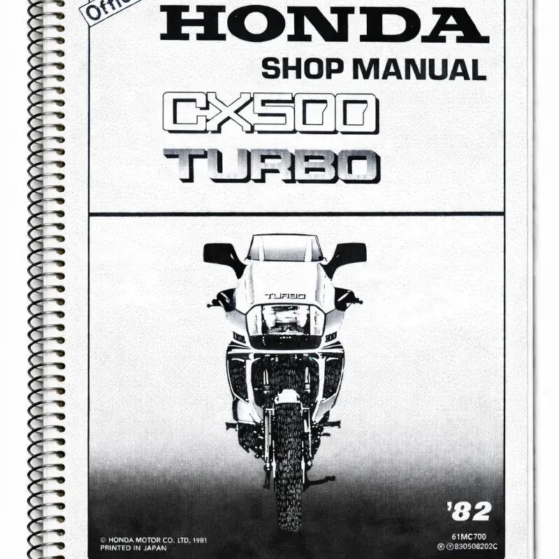 Manual de Taller Honda CX500 Turbo 1982