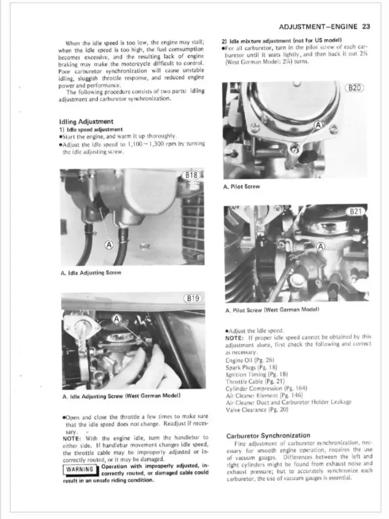 Manual de Taller Kawasaki Z440- KZ440 1981 - Imagen 3
