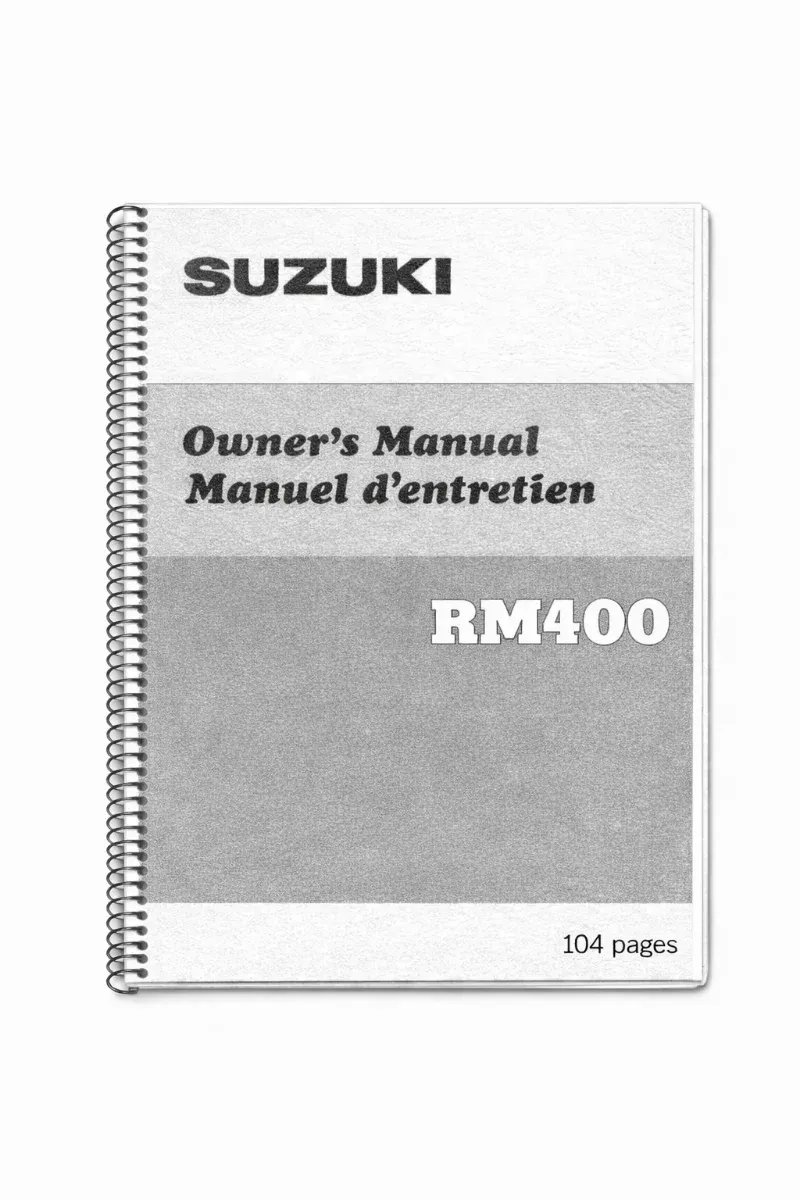 Manual de Taller Suzuki RM400 1977