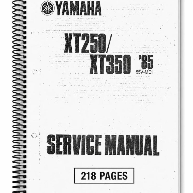 Manual de Taller Yamaha XT250/XT350 1985