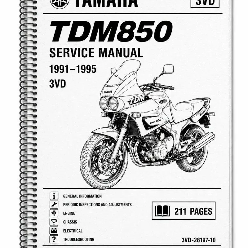 Manual de Taller Yamaha TDM850 3VD 1991-1995