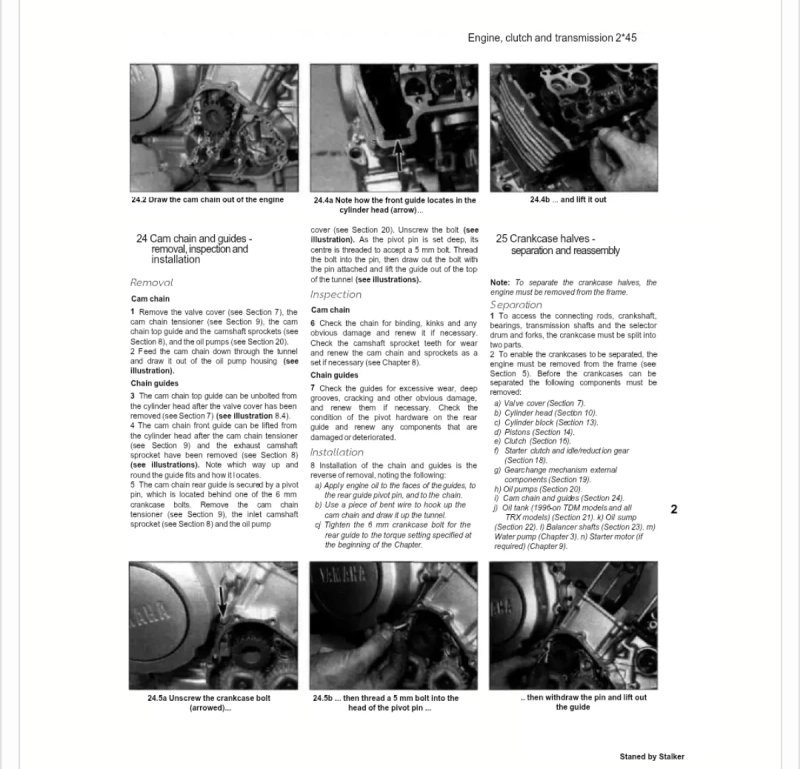 Manual de Taller Yamaha TDM850 3VD 1991-1995 - Imagen 2