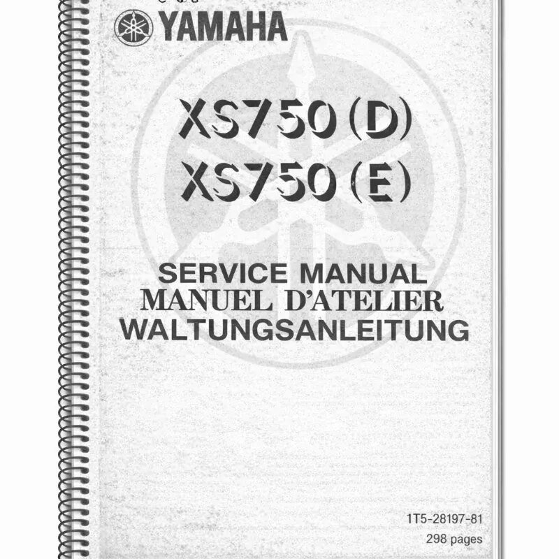 Manual Servicio Yamaha XS750 (D/E) 1978
