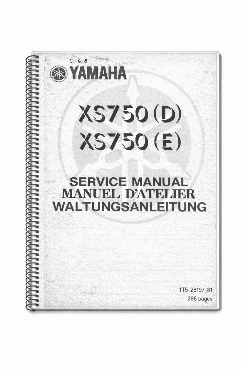 Manual de Taller Yamaha XS750 (D/E) 1978