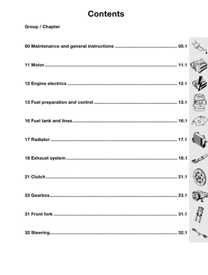 Manual de Taller BMW K1100 LT/RS 1999 en Inglés - Imagen 2