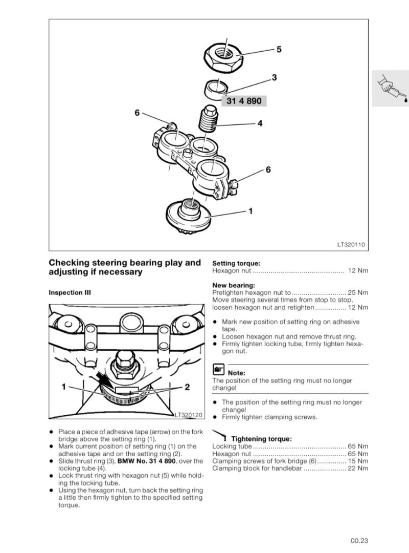 Manual de Taller BMW K1100 LT/RS 1999 en Inglés - Imagen 3