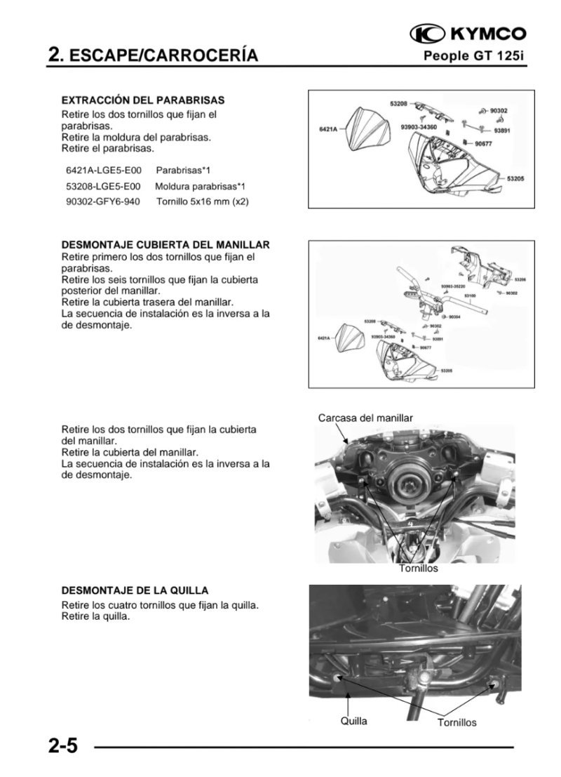 Manual de Taller Kymco PEOPLE 2016 - Imagen 3