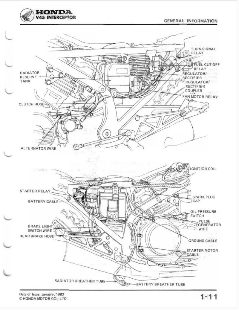 Manual de Taller Honda VF700F/VF750F Interceptor - Imagen 3