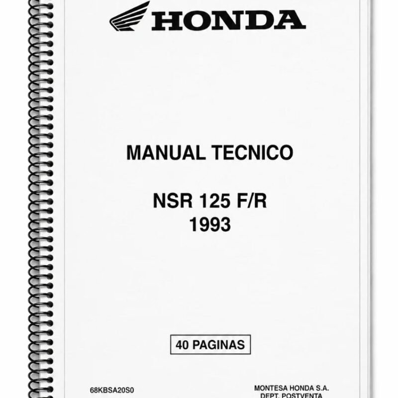 Manual Técnico Honda NSR 125 F/R 1993
