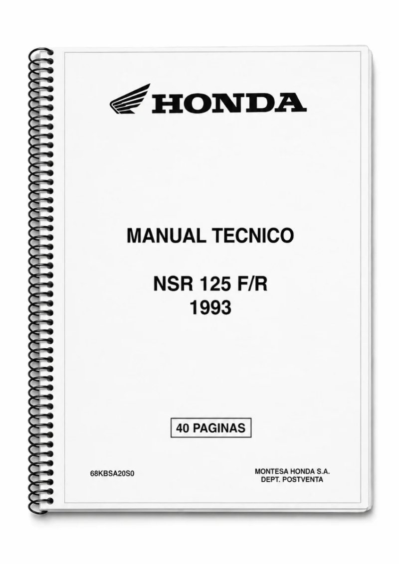 Manual de Taller Honda NSR 125 F/R 1993