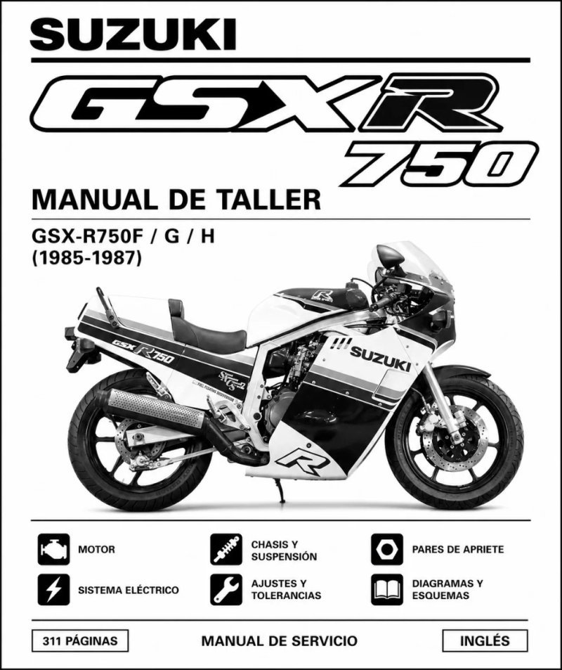 Manual de Taller Suzuki GSX-R750 F /G / H (1985-1987)