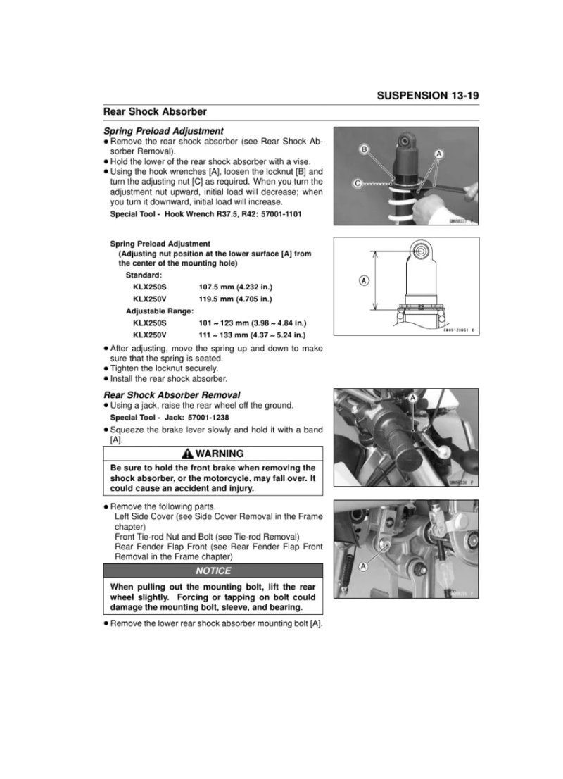 Manual de Taller Kawasaki KLX250 D-TACKER X 2008 - Imagen 4