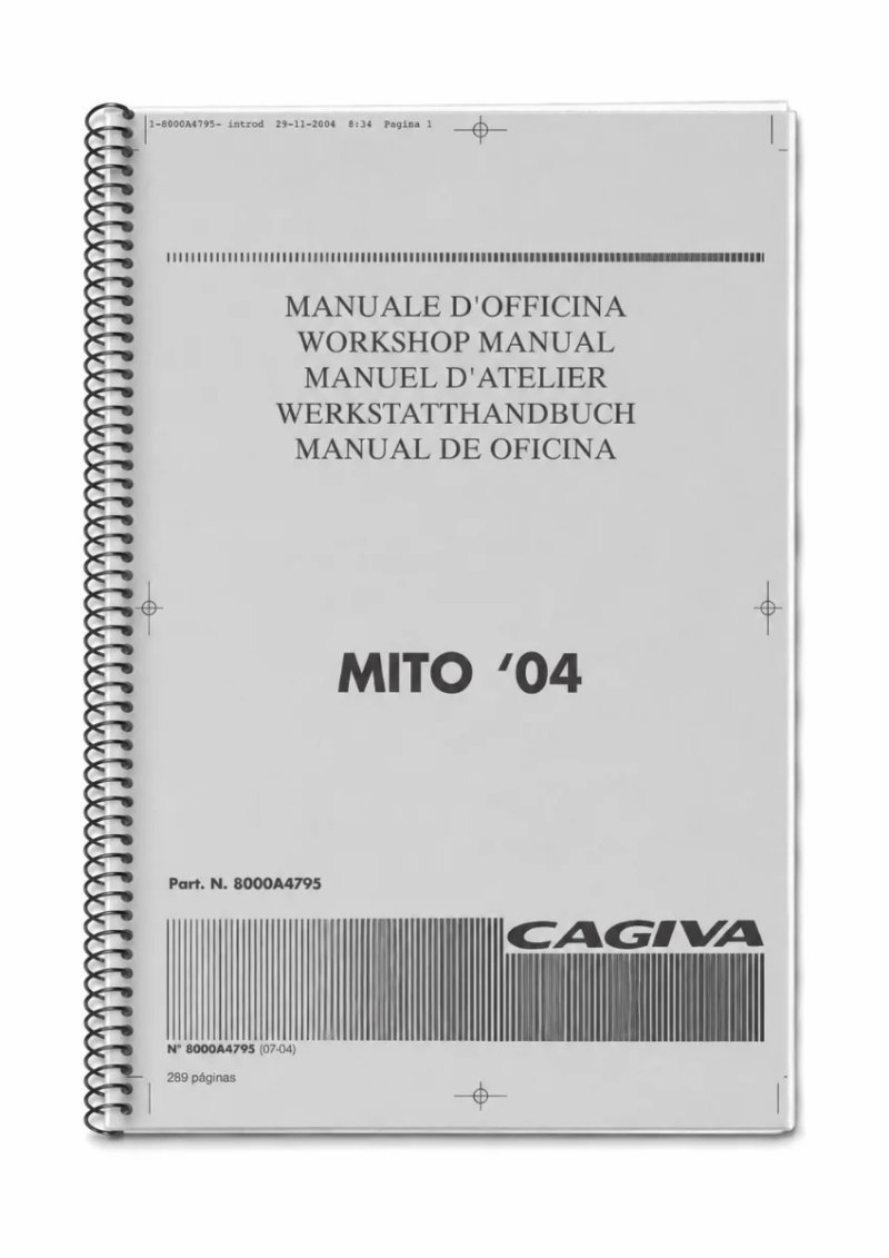 Manual de Taller Cagiva Mito mito ev 2004
