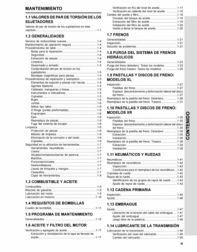 Manual de Taller Harley-Davidson Sportster 2010 (en español) - Imagen 2