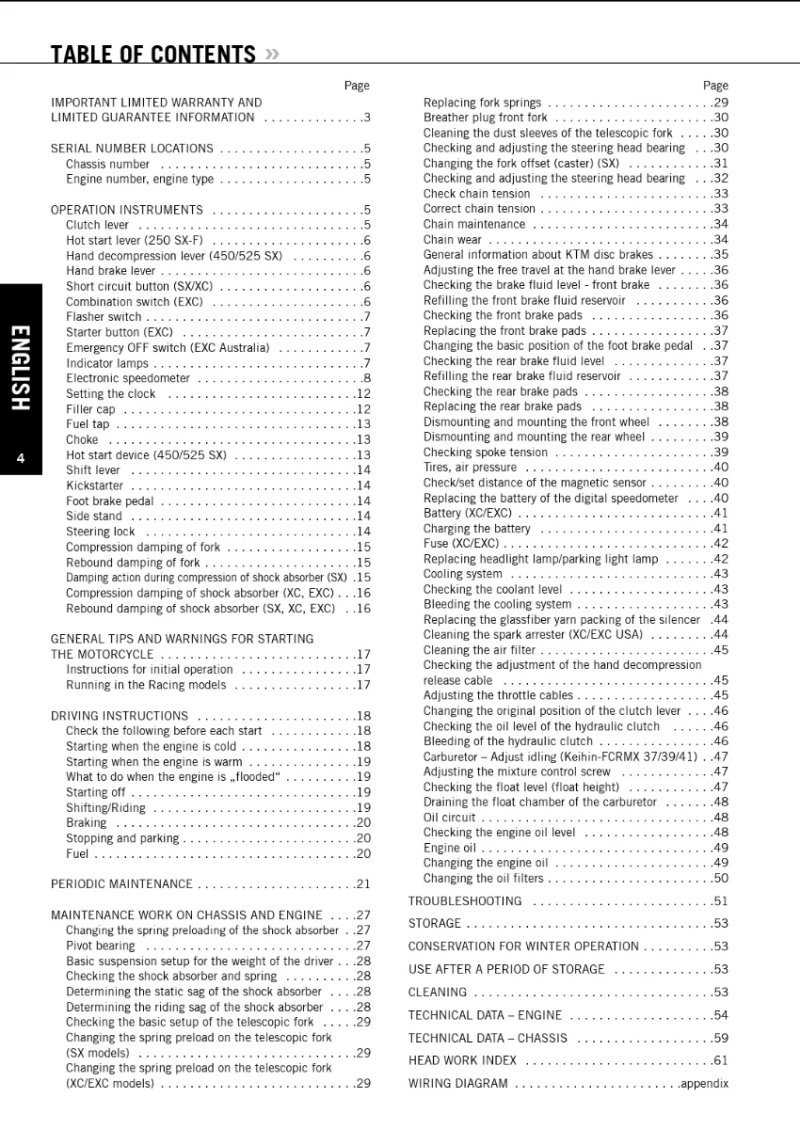 Manual de Taller KTM SX 2006 - Imagen 2