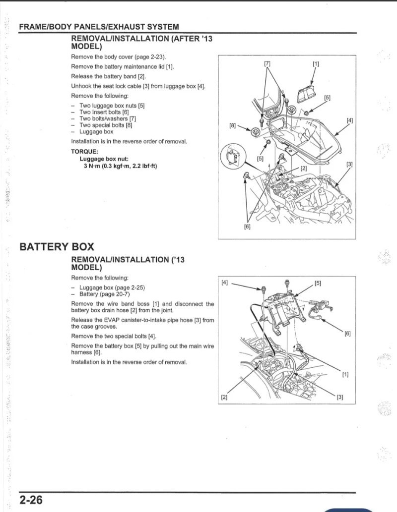 Manual de Taller Honda PCX150 (2013-2017) (Inglés) - Imagen 3