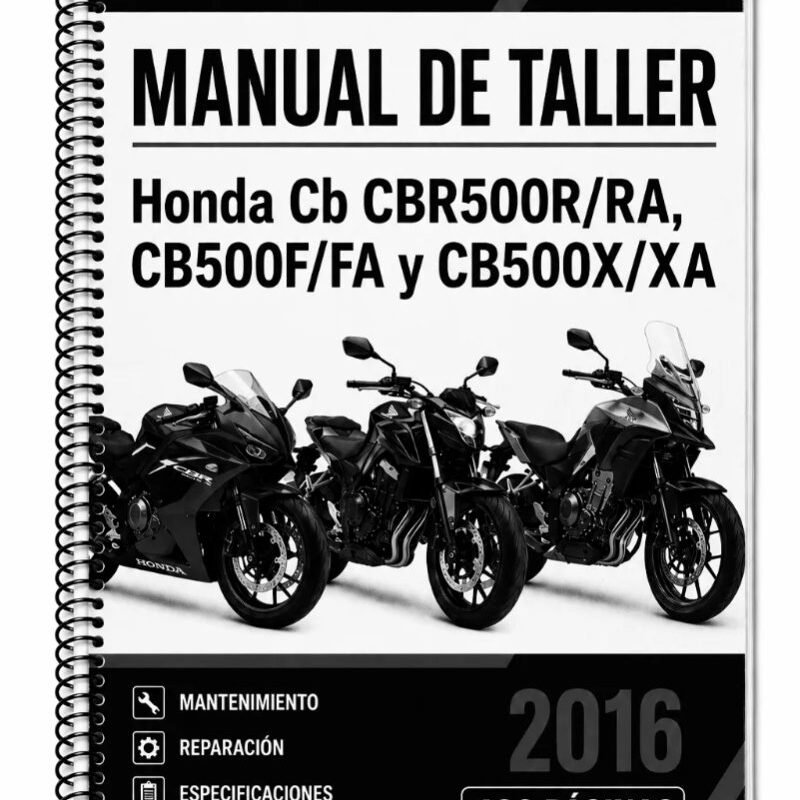 Manual Taller Honda CB CBR500R/RA, CB500F/FA 2016
