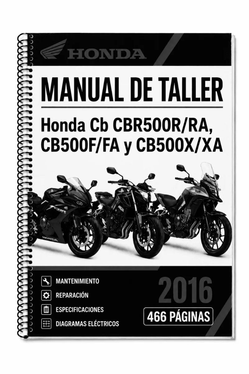 Manual de Taller Honda CB CBR500R/RA, CB500F/FA 2016