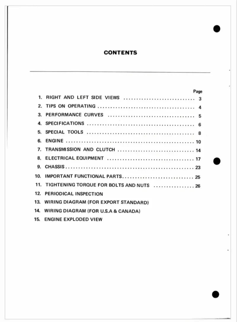 Manual de Taller Suzuki TS185 1980 - Imagen 2